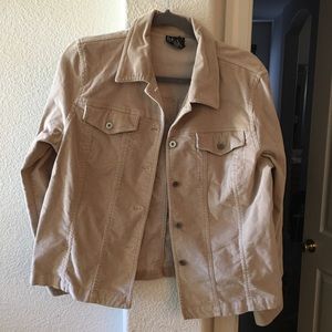 Tan corduroy shirt/jacket- 16